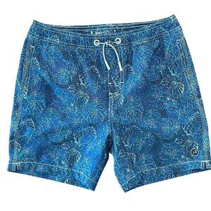 NWT Johnnie-O Bongo Half-Elastic 7" Surf Short in Lake Boys Swim Trunks  Size 12